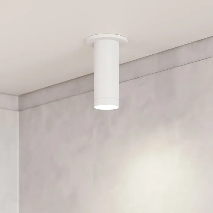 CSL Lighting CSL Forme 3" Cylinder LED Flush Mount, Semi Gloss White, 2700K